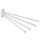 Toallero en barra con 4 brazos móviles 45cm incl. kit de montaje blanco