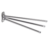 Barra de toalha com 3 braços móveis 45cm incl. Kit de montagem cromado