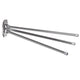 Barra de toalha com 3 braços móveis 45cm incl. Kit de montagem cromado