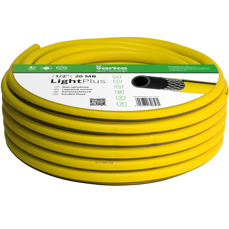 Mangueira de água de 3 camadas Mangueira de jardim Flexível Irrigação Cross Trançado Mangueira Flexível de Poliéster Resistente a UV 25 Bar 1/2" 20m