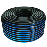 Mangueira de água de 4 camadas Mangueira de irrigação de jardim Flexível trançado em cruz de poliéster resistente a UV Mangueira 25 Bar 1/2" 50m