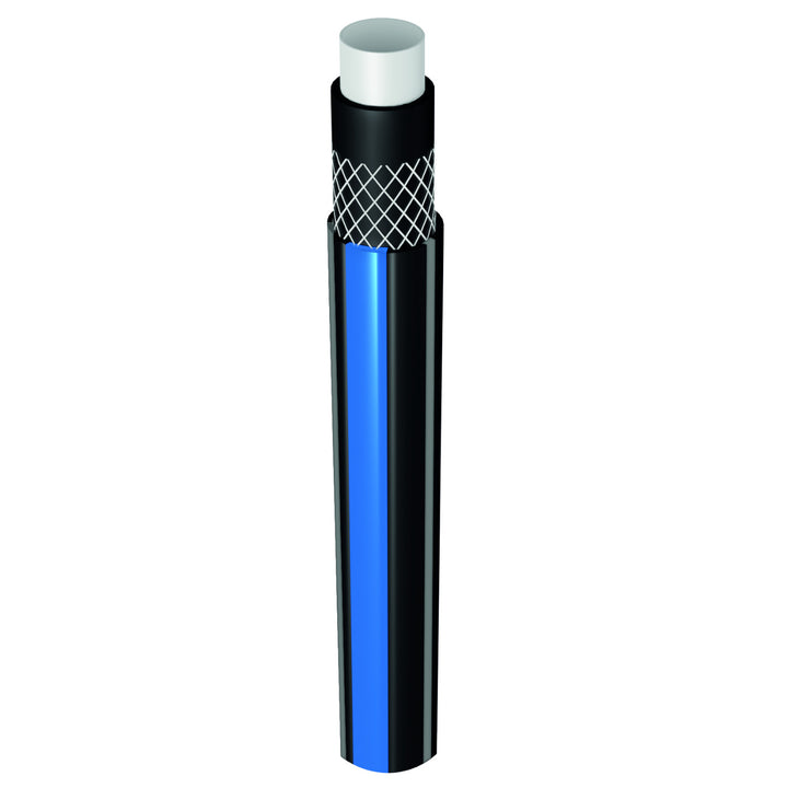 Manguera de agua de 4 capas Manguera de riego de jardín Manguera flexible de poliéster trenzado cruzado resistente a los rayos UV 25 Bar 3/4" 30m