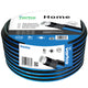 Mangueira de água de 4 camadas Mangueira de irrigação de jardim Flexível trançado em cruz de poliéster resistente a UV Mangueira 25 Bar 3/4" 50m