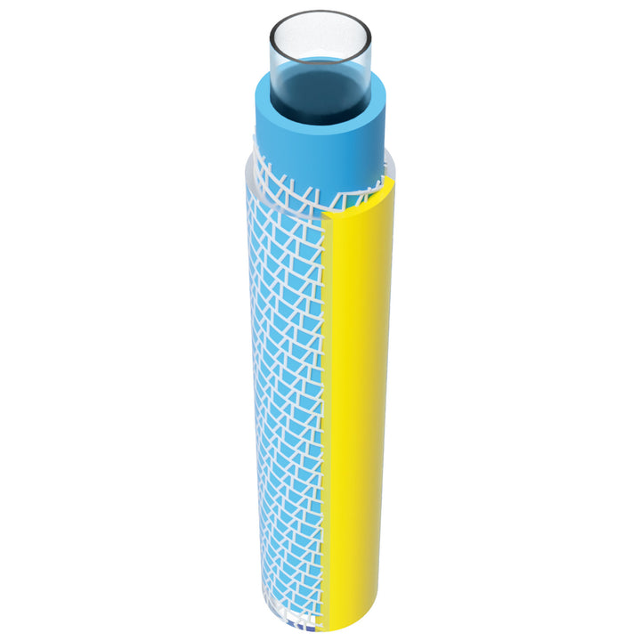 Agaplast Manguera de agua de 4 capas, Manguera de jardín Anti Twist, Manguera de riego flexible Tricot Braid resistente a los rayos UV 25 Bar 1/2" 20m