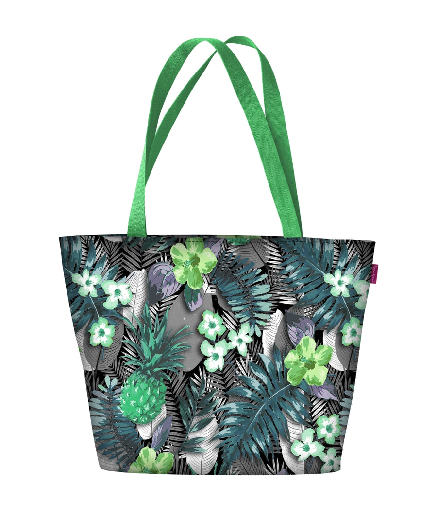 Bolsa de ombro Holi com zíper para mulheres, adequada para bolsa de transporte A4 com motivo lambada verde