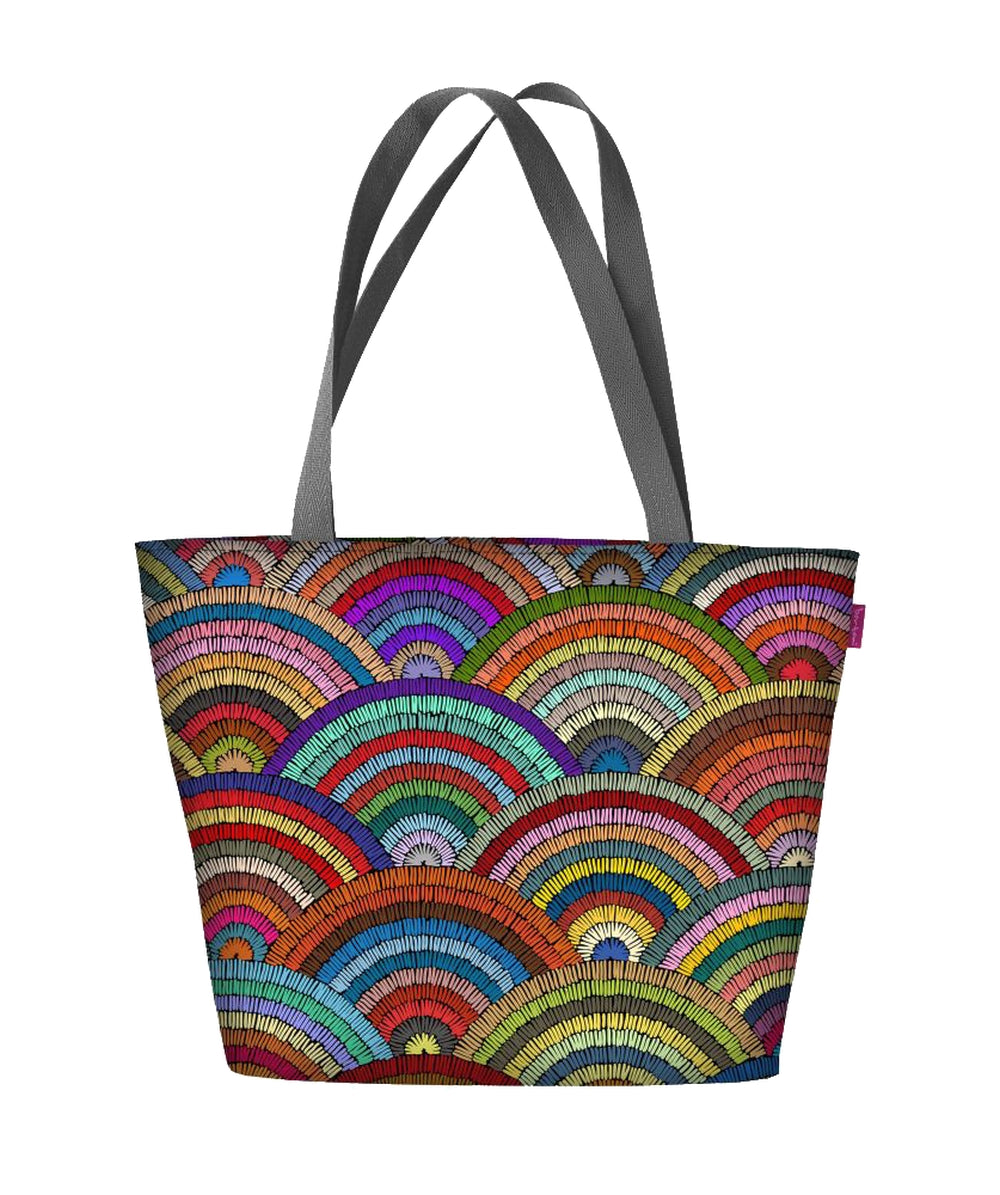 Bolsa de ombro Holi com zíper para mulheres, adequada para bolsa de transporte A4 com motivo Rumba