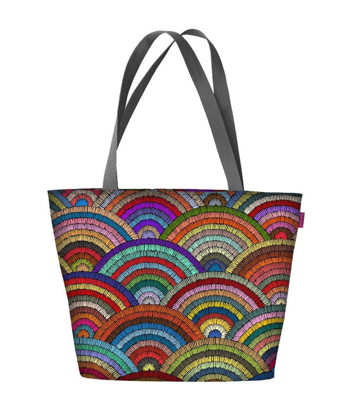 Bolsa de ombro Holi com zíper para mulheres, adequada para bolsa de transporte A4 com motivo Rumba