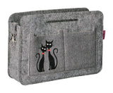 Organizador de bolsa Premium Organizador de bolsa de feltro Gatos Pretos
