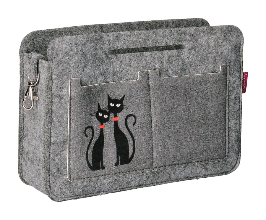Organizador de bolsa Premium Organizador de bolsa de feltro Gatos Pretos