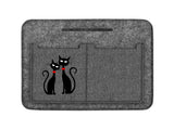 Organizador de bolsa Premium Organizador de bolsa de feltro Gatos Pretos