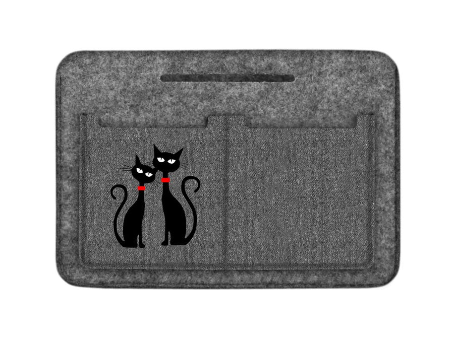 Organizador de bolsa Premium Organizador de bolsa de feltro Gatos Pretos
