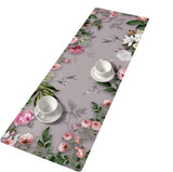 Fita de feltro para corredor de mesa com decoração de mesa de desenho fácil de cuidar para 95 x 33 cm Melanie Cinza
