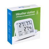 Estación meteorológica GreenBlue con sonda de exterior de 1,5 m, longitud de cable de 1,5 m, batería 2xAA, GB381