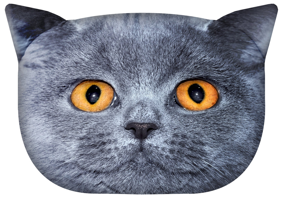 Almofada de design com motivo de gato Almofada decorativa com zíper oculto e enchimento Almofada Leão