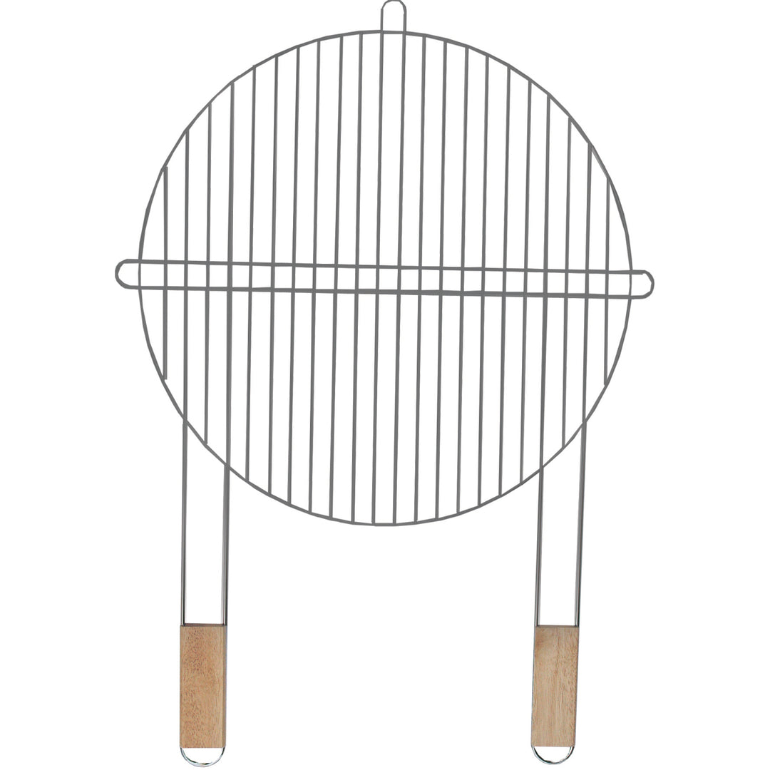 Parrilla redonda Master Grill & Party, mango de madera, tamaño 46cm