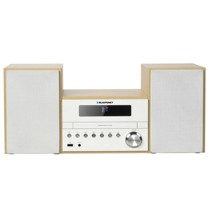 Mini sistema estéreo con Bluetooth y mando a distancia Sistema compacto Radio FM 2x50W AUX Pantalla LED Reproductor de CD CD/-R/-RW/MP3/WMA