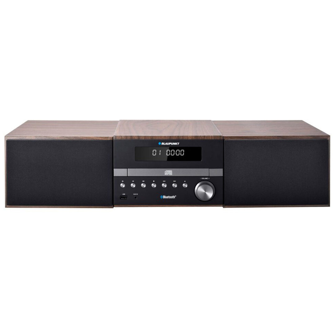 Sistema Micro HiFi Estéreo con Bluetooth y Mando a Distancia Sistema Compacto Radio FM 2x50W AUX Pantalla LED Reproductor de CD CD/-R/-RW/MP3/WMA