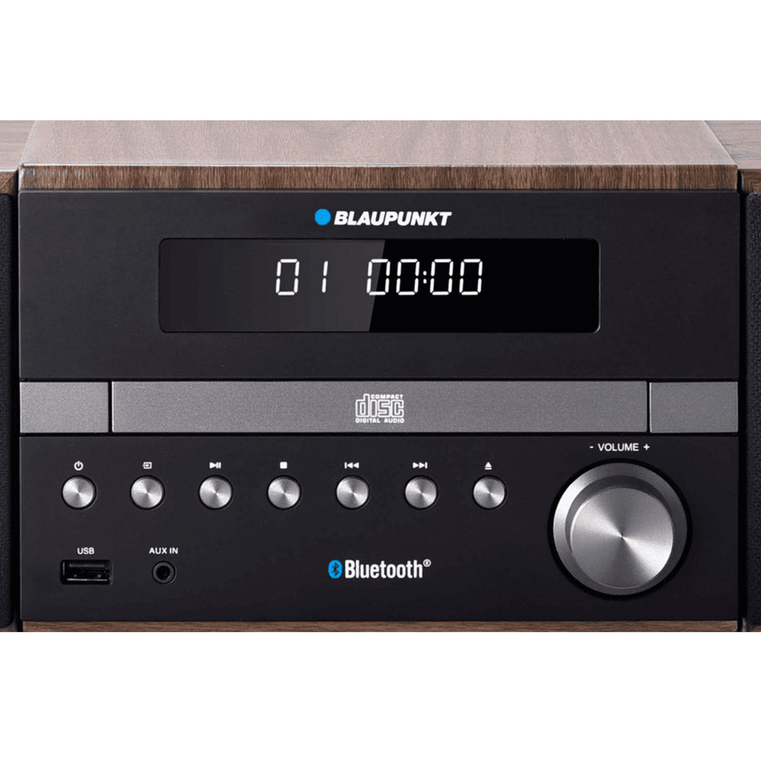Sistema Micro HiFi Estéreo con Bluetooth y Mando a Distancia Sistema Compacto Radio FM 2x50W AUX Pantalla LED Reproductor de CD CD/-R/-RW/MP3/WMA