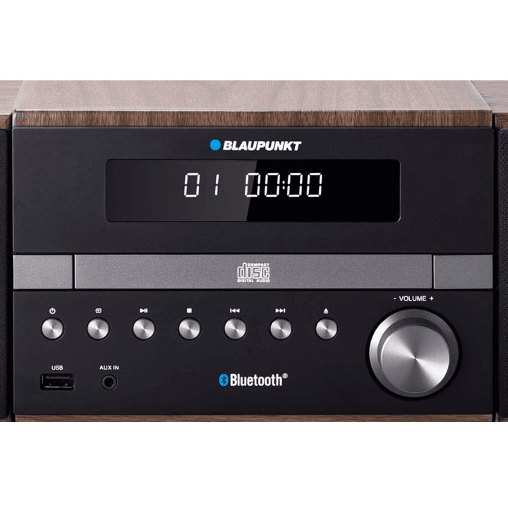 Sistema Micro HiFi Estéreo con Bluetooth y Mando a Distancia Sistema Compacto Radio FM 2x50W AUX Pantalla LED Reproductor de CD CD/-R/-RW/MP3/WMA