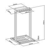 Suporte compacto para guarda-chuva Maclean MC-472, 332 x 340 x 610 mm