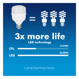 Lâmpada LED Maclean, E27, 38 W, 220-240 V AC, Branco Neutro, 4000 K, 3990 lm, MCE303 NW