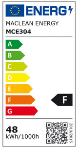 Lâmpada LED Maclean, E27, 48W, 220-240V AC, Branco Neutro, 4000K, 5040lm, MCE304 NW