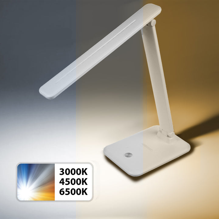 Lámpara de escritorio Maclean LED, máx. 9 W, 220-240 V CA, cambio de color, regulable, 450 lm, MCE614 W