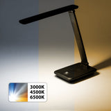 Lâmpada de mesa LED regulável Lâmpada de mesa 9W IP20 3000K 4500K 6500K