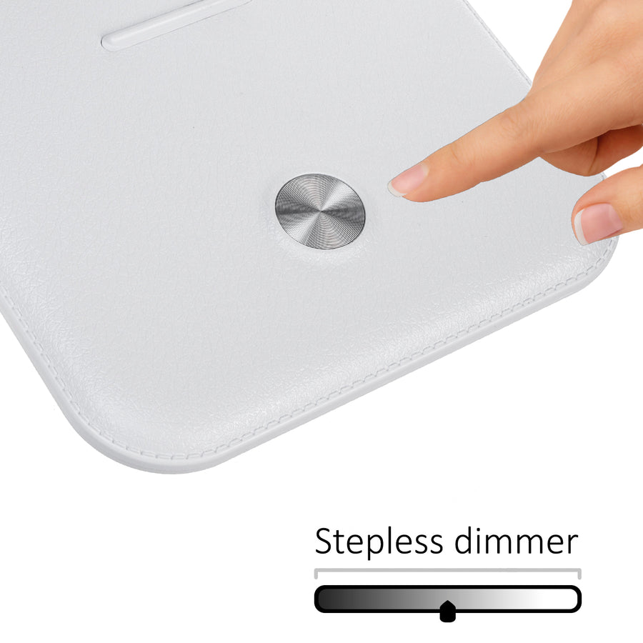 Lâmpada de mesa LED regulável Lâmpada de mesa de 9W com carregador de indução Qi