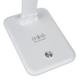 Lâmpada de mesa LED regulável Lâmpada de mesa de 9W com carregador de indução Qi