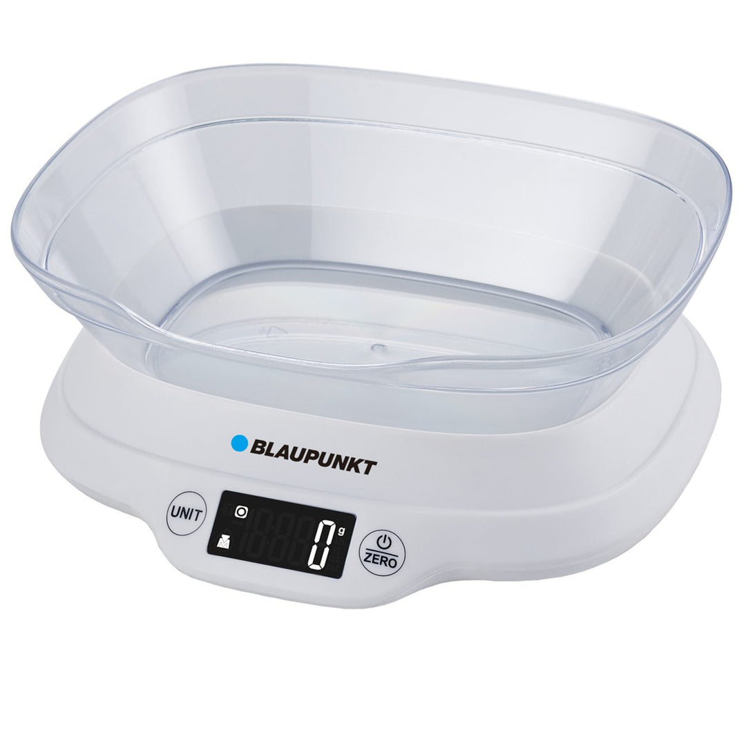 Balança de cozinha digital com tigela removível de 1,2 litros até 5 kg Botões de toque Balança digital