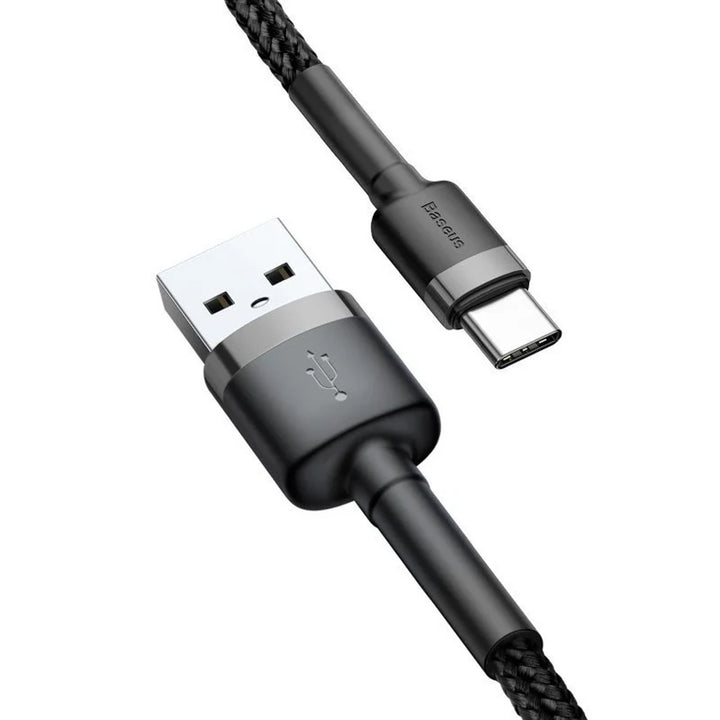 USB - Cabo USB-C 3m Baseus Cafule CATKLF-UG1 Cabo de carregamento rápido 2A para carregamento rápido.