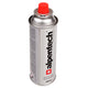 Cartucho de gás Alpentech 380ml, certificado: PI 0875, em conformidade com a norma EN521, butano, gama de funcionamento -10°C a +40°C, IK300