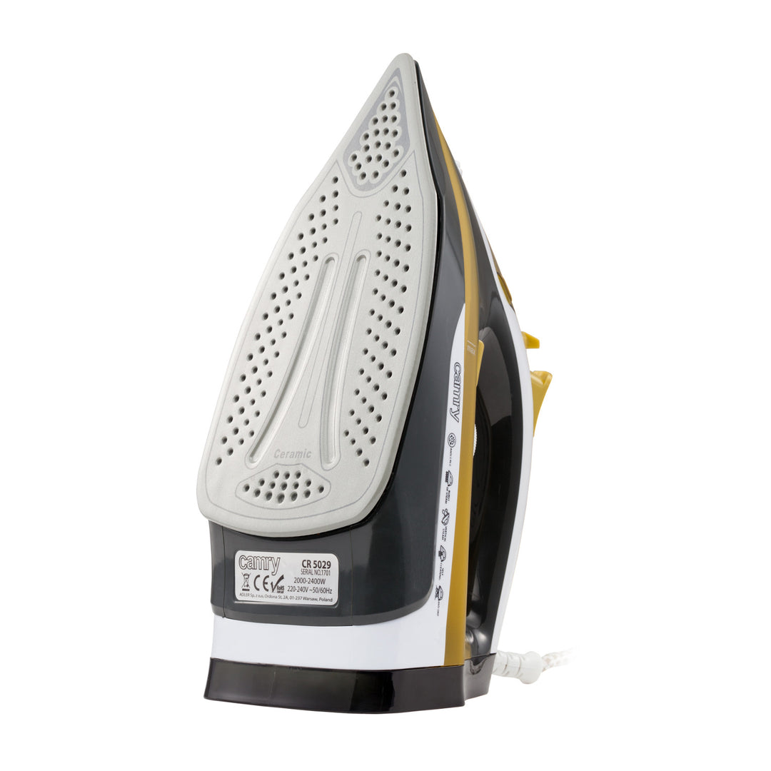 Ferro Camry CR 5029 3000W - sola de cerâmica, função de limpeza automática