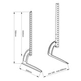 Suporte universal, pés Maclean TV, carga máxima 50kg, máx. VESA 800x500, para TV 32-70", MC-954