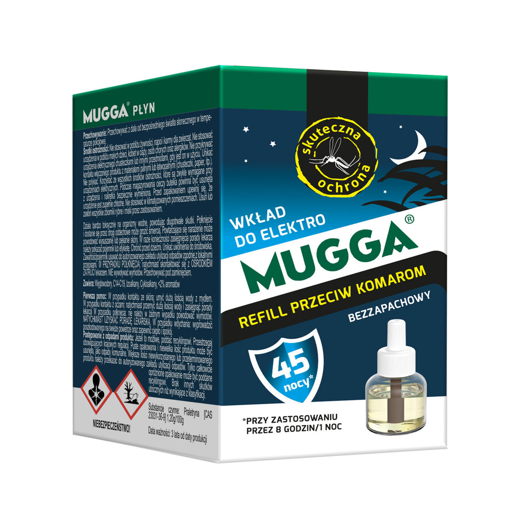 Recambio de repelente de mosquitos para Mugga Elektro Mugga 45 noches 35ml