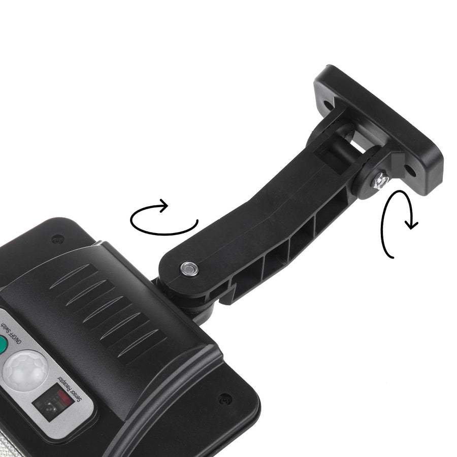 Poste solar LED com sensor de movimento e controle remoto Maclean IP54, 4W, 400lm, 6500K, Li-ion 1200 mAh, 3 modos de operação MCE446