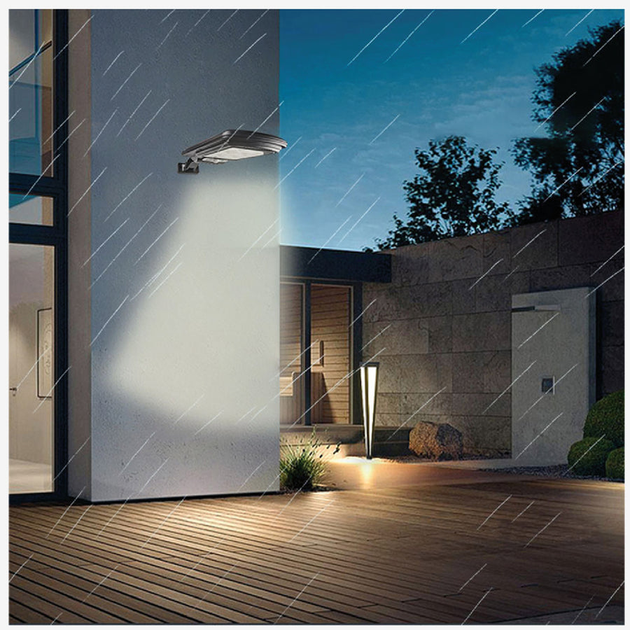 Poste solar LED com sensor de movimento e controle remoto Maclean IP54, 4W, 400lm, 6500K, Li-ion 1200 mAh, 3 modos de operação MCE446
