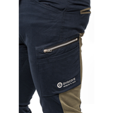 Pantalones de cintura TUBBOS en azul marino/oliva, talla 50