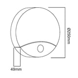 Detector de movimiento Maclean Lámpara LED, infrarrojos, blanca, 10W, IP44, blanco natural (4000K), 900lm, MCE357 W