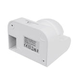 Sensor de movimento infravermelho Maclean MCE358 W Sensor PIR de 180° com sensor infravermelho de crepúsculo IP44 | Uso interno e externo | Alcance até 12 m | Carga de 300/1200 W