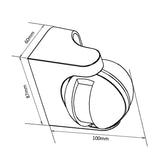 Sensor de movimento infravermelho Maclean MCE358 W Sensor PIR de 180° com sensor infravermelho de crepúsculo IP44 | Uso interno e externo | Alcance até 12 m | Carga de 300/1200 W