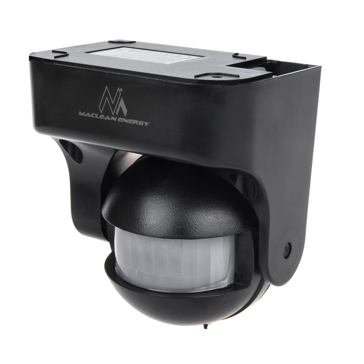 Sensor de movimento infravermelho Maclean MCE358 B Sensor PIR de 180° com sensor infravermelho de crepúsculo IP44 | Uso interno e externo | Alcance até 12 m | Carga de 300/1200 W