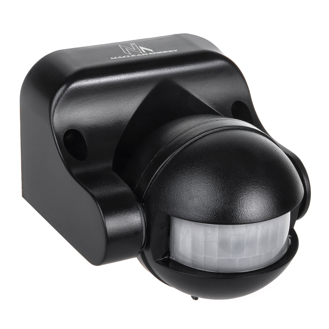 Sensor de movimento infravermelho Maclean MCE358 B Sensor PIR de 180° com sensor infravermelho de crepúsculo IP44 | Uso interno e externo | Alcance até 12 m | Carga de 300/1200 W