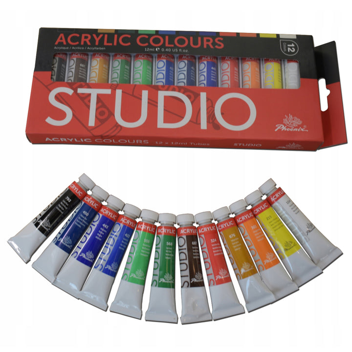 Conjunto de pintura grande e completo: tintas, pincéis e cavalete