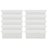 Pesos de tira de 127 mm para persianas verticales blancas - 10 piezas