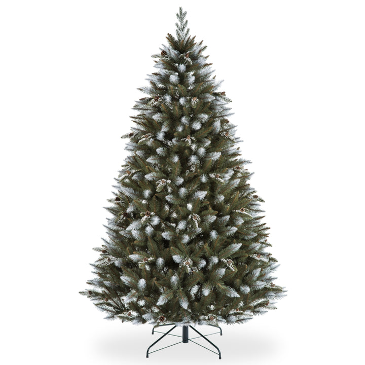 Abeto coberto de neve de árvore de Natal de PVC premium com galhos de PE 180
