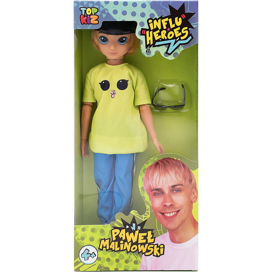 Influ Heroes Pawel Malinowski muñeco de 30 cm con accesorios