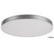 Candeeiro de teto Tesia, ind. Teto.LED 60W, prateado, D60cm - luminária de teto