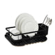 Maestro MR-1024 Escurreplatos con 2 estantes Escurreplatos con cubertero 40 cm Negro